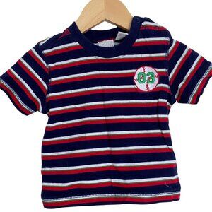 Baby Boy/Girl Vintage Baseball Patch Tee - Size 18 Months 90's